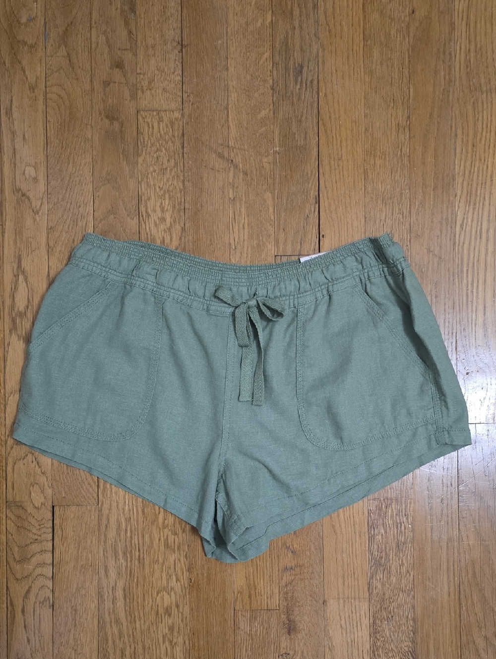 SO BRAND WOMEN'S JUNIOR SIZE LIGHT GREEN PULL-ON SHORTS SIZE XL